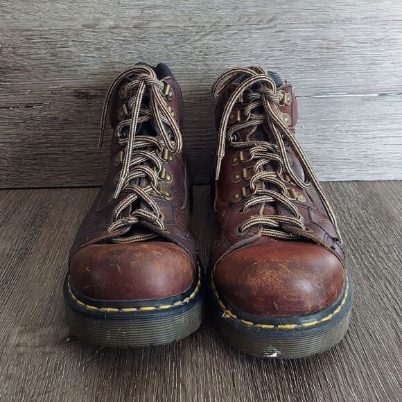 Dr. Martens DM’S 9728 Brown Leather Lace Up Chunky Boots Size 9 Men / Womens 10 main image 6